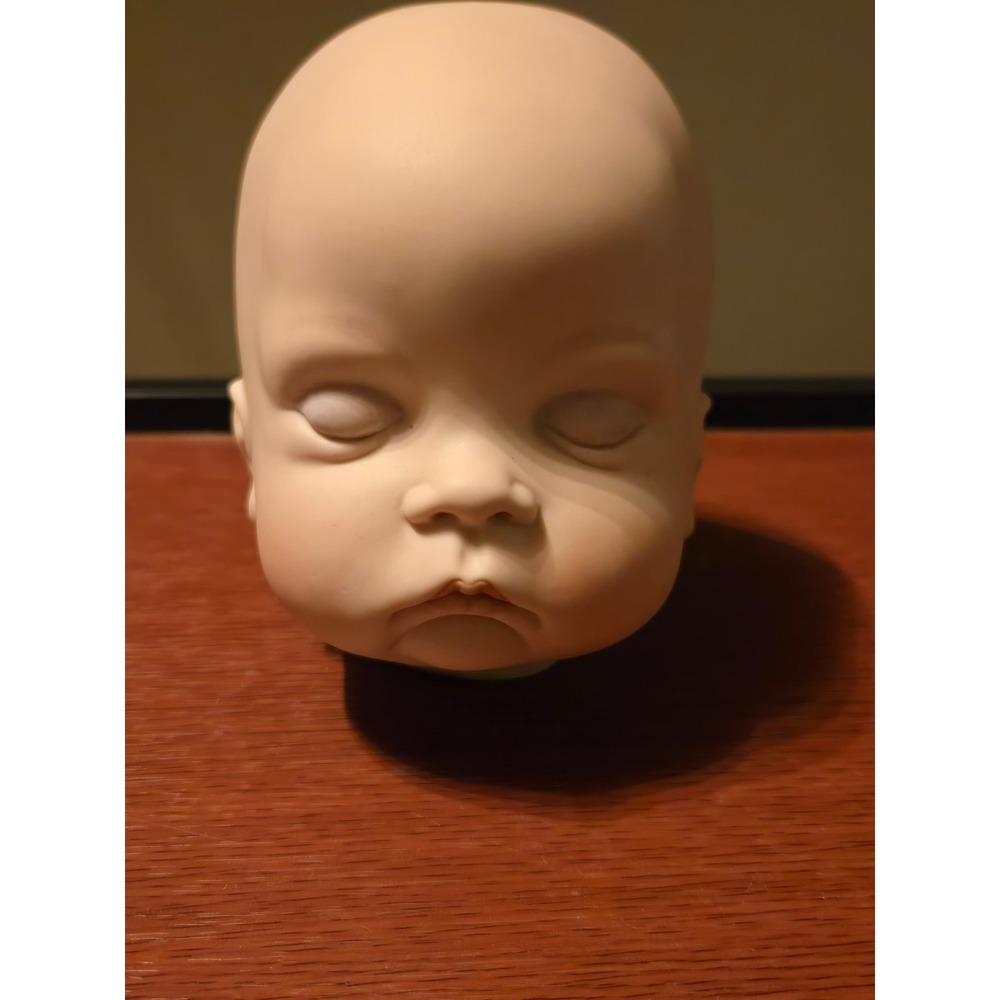 Boots Tyner Sugar Britches Reproduction Porcelain Doll Head Sleeping Baby Bisque